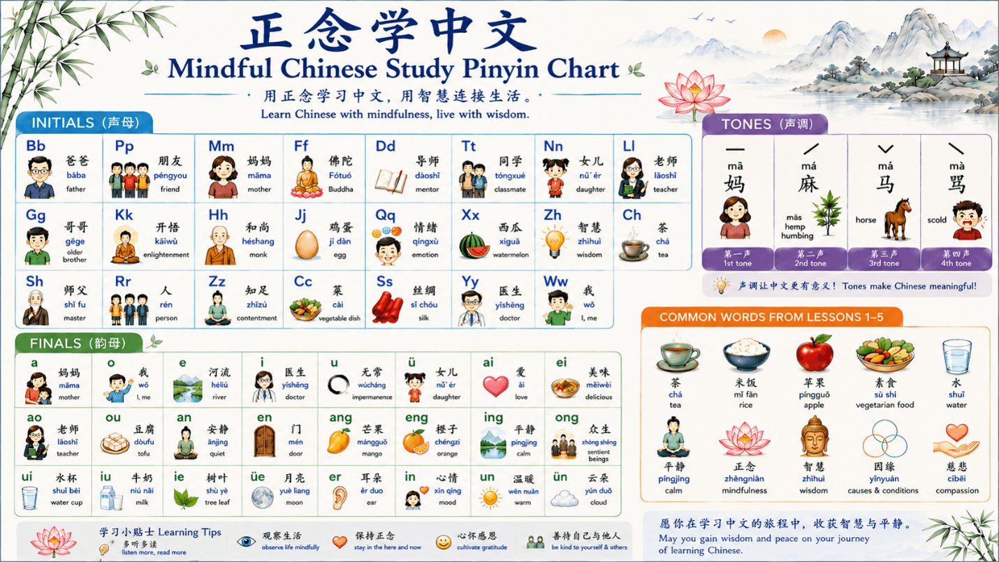 Learn Chinese Through Mindfulness!